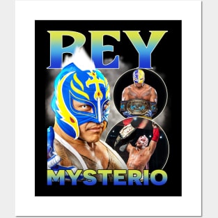 VINTAGE BOOTLEG REY MYSTERIO 90S STYLE Posters and Art